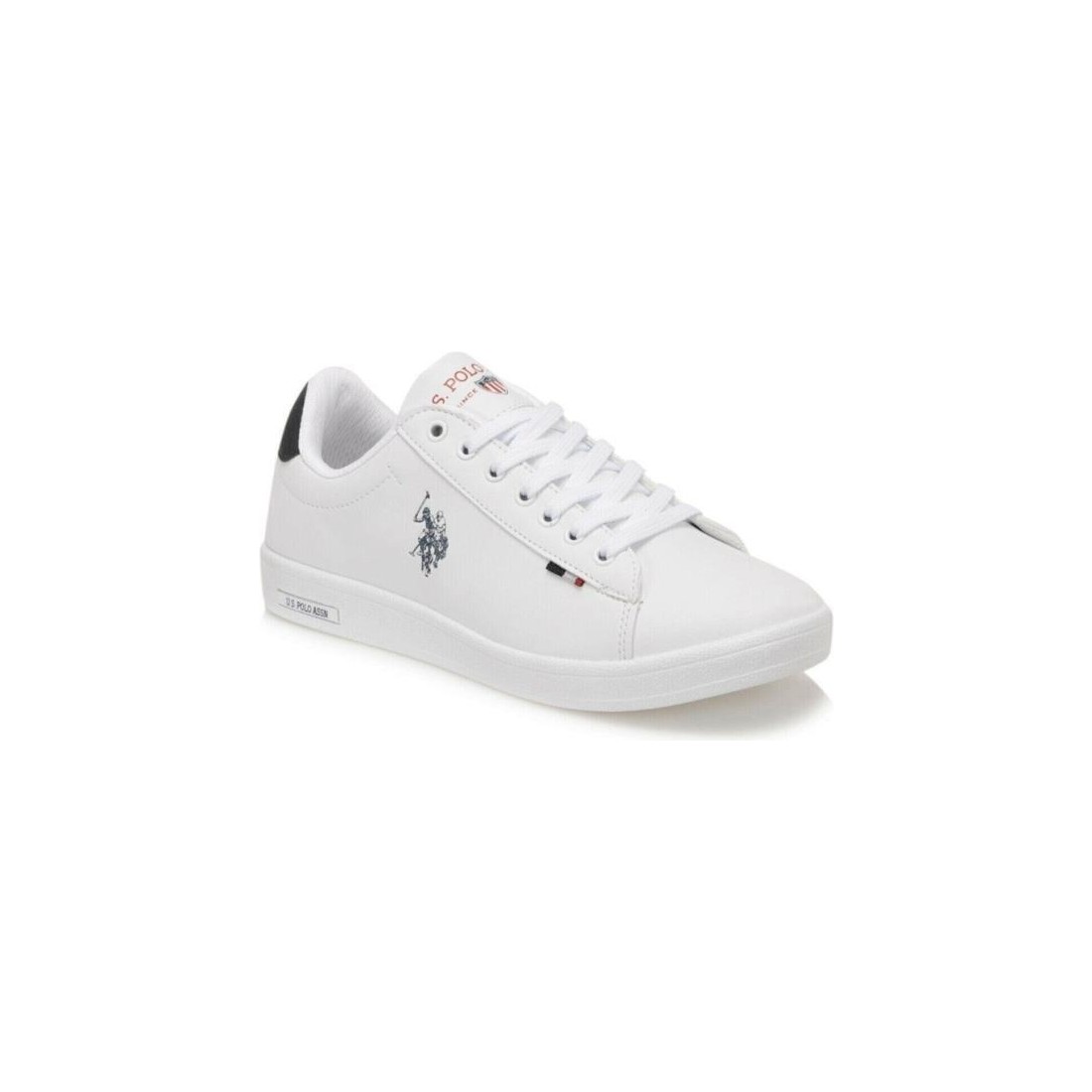 U.S. Polo Assn. Kadın Franco Sneaker Ayakkabı Suni Deri Beyaz Düz Taban 1pr