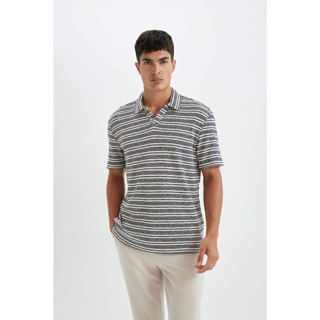 DeFacto Regular Fit Polo Yaka Triko Kısa Kollu Tişört D4818AX24SM