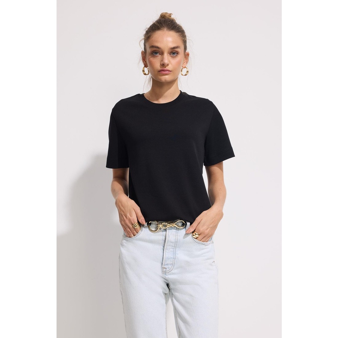 Babokah Premium Pamuk Basic Tshirt Kadın