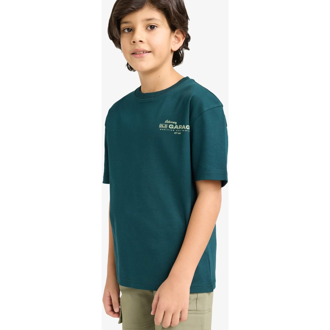DeFacto %100 Pamuk Oversize Baskılı Kısa Kollu Tişört Erkek Çocuk G6485A826SM