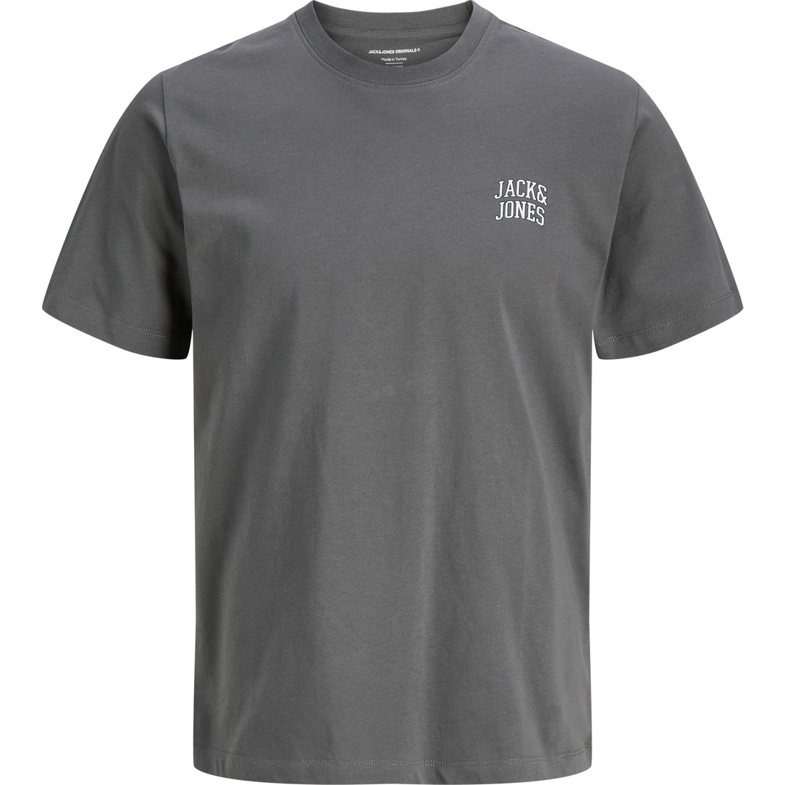 Jack & Jones Erkek Bisiklet Yaka Gögüs Baskili Tisört - Noge